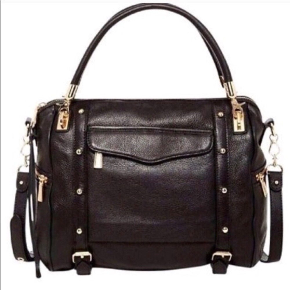 Rebecca Minkoff Black Cupid Leather Satchel